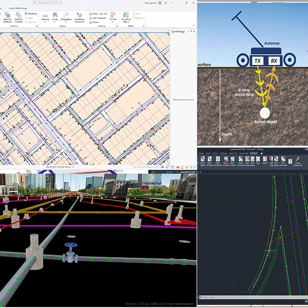 Detection and Surveying Works for Utility Networks